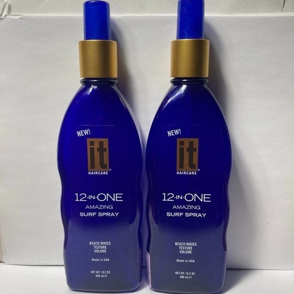 it Haircare 12 in One Amazing Surf Spray 2 Bottles - Picture 1 of 12
